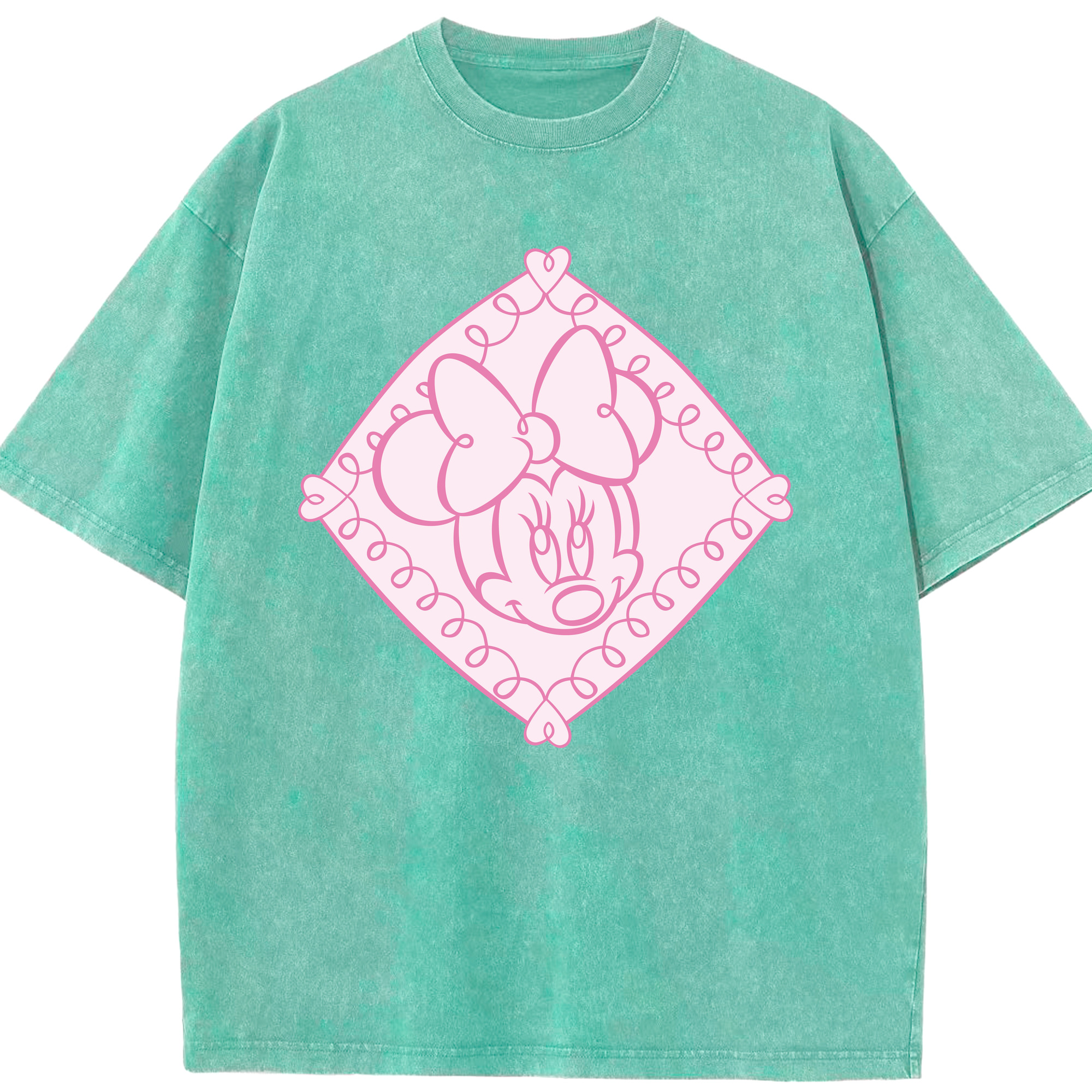 （画像用） ミッキーマウス Mickey Mouse 綿100% ヴィンテージ風 半袖Tシャツ（フロントプリント）
